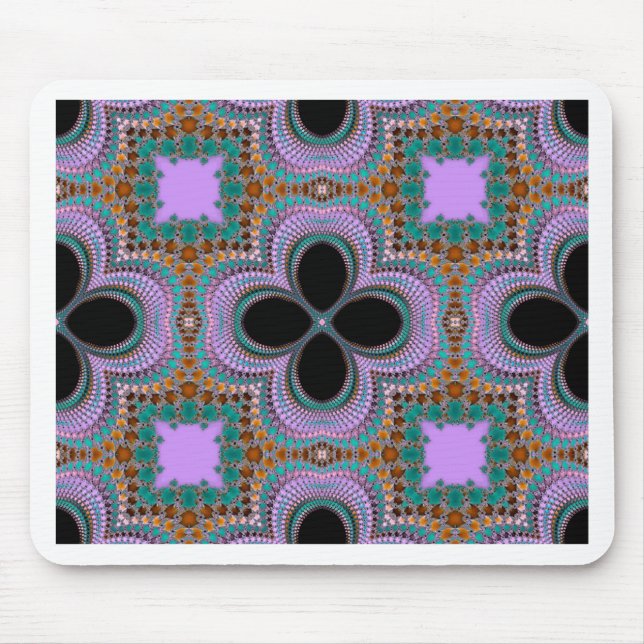 Blommönstret Moroccan Geometric Musmatta (Framsidan)