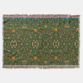 Blommönstret Morris Vintage Violet och Columbine Filt