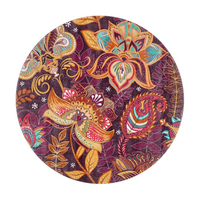 Blommönstret Paisley Stil (Framsidan)