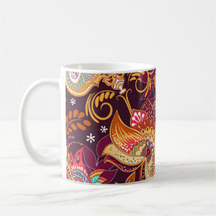 Blommönstret Paisley Stil Kaffemugg