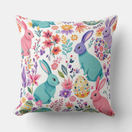 Blommönstret Påsk i den färgstarka Vår-förbundsdag Kudde