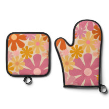 Blommönstret Retro 60s, 70:s Groovy