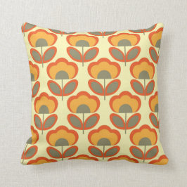 Blommönstret Retro Vintage hippy Kudde