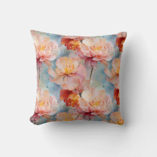 Blommönstret rosa Tulips Watercolor Kudde