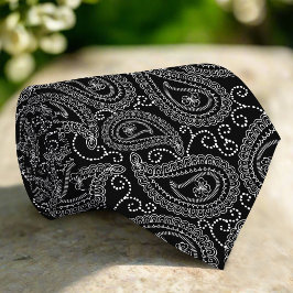 Blommönstret Skador för svartvit Elegant Slips