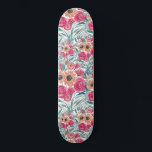 Blommönstret Solrosblommor, vildblommor Mini Skateboard Bräda 18,5 Cm<br><div class="desc">land och söta mönster är perfekt för trendiget och snyggten. Den har gult, rött, teal grönt, grönt av skog, svart och vattenfärgade solblommor och vilda blommor av rosa ovanpå en enkel vit bakgrund. Det är konst, trendig, söderut, söt, unikt och modernt. Njut av den här handmålade vattenfärgsdesignen som har utförts...</div>