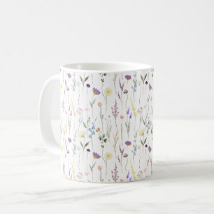 Blommönstret söt Wildblommor Kaffemugg