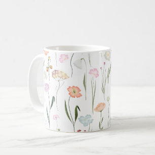 Blommönstret söt Wildblommor Kaffemugg