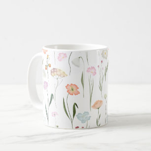 Blommönstret söt Wildblommor Kaffemugg