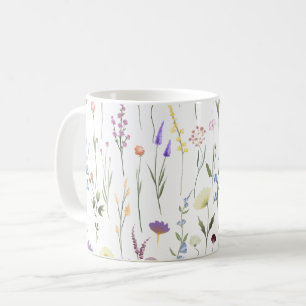 Blommönstret söt Wildblommor Kaffemugg