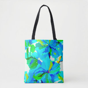 Blommönstret Sublime Himalayan Poppy Aqua Grönt Tygkasse