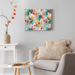 Blommönstret Teal Brown Abstrakt Painting Canvastryck<br><div class="desc">Förbättra din hemdekoration med det här moderna elegantens utsträckta kanvastryck med ett vackert blommönster för abstrakt. Perfekt för vardagsrum, sovrum eller kontor, rosa och blommor i tealbakgrund ger en något sofistikerad bild till alla utrymmen. Lägg till en popo på färg och stil till din dekoration med det här bedövande kanvastrycket....</div>