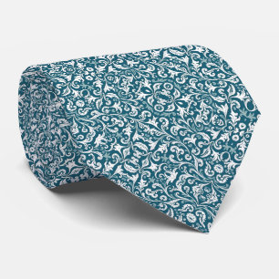 Blommönstret Teal & White Slips