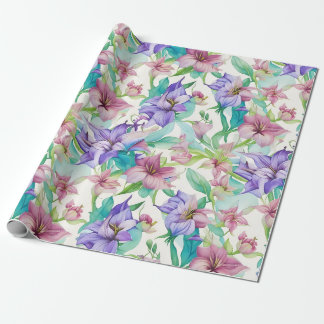 Blommönstret Tiare Flowers Presentpapper