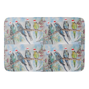 Blommönstret Tissue Paper från Santa Budgie Budgie Badrumsmatta