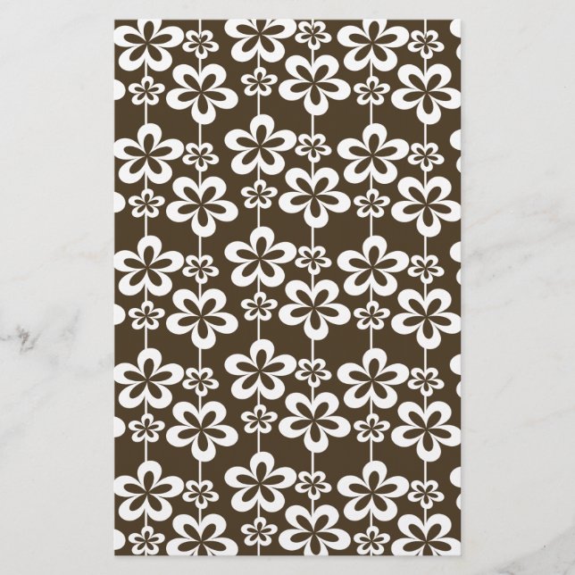 Blommönstret trendig Girly Brevpapper (Framsida)