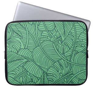 Blommönstret Tropical Löv Laptop Fodral