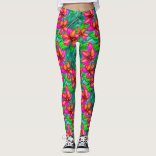 Blommönstret Tropical Paradise Leggings