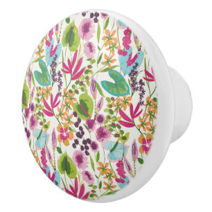Blommönstret Tropisk Vintage Knopp