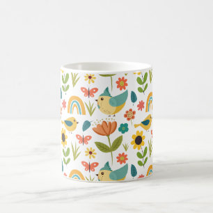blommönstret vår kaffemugg