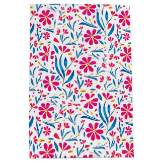 Blommönstret Vattenfärgförstärkning