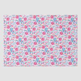 Blommönstret Vattenfärgförstärkning