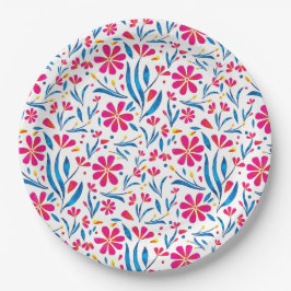 Blommönstret Vattenfärgförstärkning