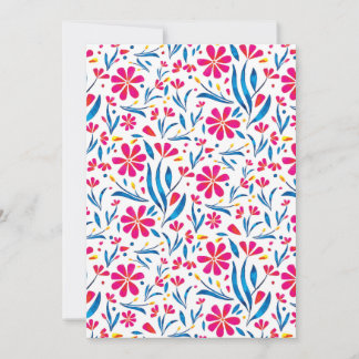 Blommönstret Vattenfärgförstärkning Julkort