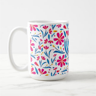 Blommönstret Vattenfärgförstärkning Kaffemugg