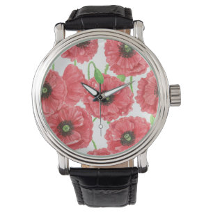 Blommönstret Vattenfärgvallningar Armbandsur