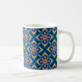 Blommönstret Vibrant Geometric Boho Kaffemugg