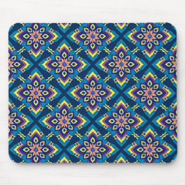 Blommönstret Vibrant Geometric Boho Musmatta