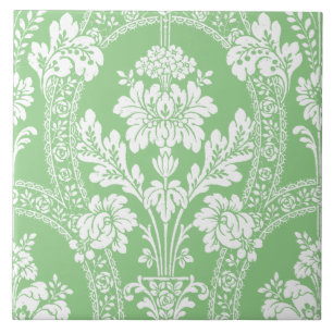 Blommönstret Victorian Era Damask Kakelplatta