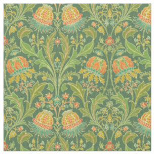 Blommönstret vintage Art nouveau Tyg