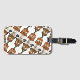 Blommönstret vintage bagagebricka