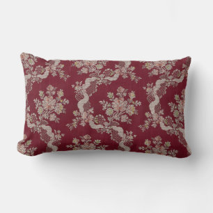 Blommönstret vintage Fransk Lumbarkudde
