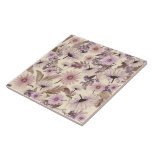 Blommönstret vintage Vår Kakelplatta<br><div class="desc">Den här rutan för blommönster av vintage är underbar för att dekorera ditt hem eller din använda i ett DIY-konstprojekt.</div>