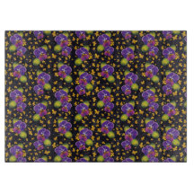 Blommönstret Violet Mörk Home Decor