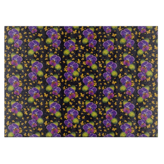 Blommönstret Violet Mörk Home Decor (Framsidan)