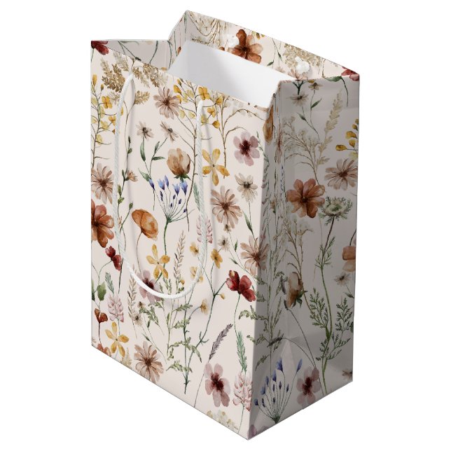 Blommönstret Watercolor Tiny Bloom Boho (Baksidan Vinklad)