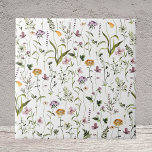 Blommönstret Watercolor WildblomGarden Kakelplatta<br><div class="desc">Ta med naturskönheten hem med vår keramiska kaka av Watercolor Wildblomme Garden-Blommönstret. En liten sommarblomma för ditt rum!</div>