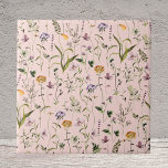 Blommönstret Watercolor WildblomGarden Kakelplatta<br><div class="desc">Ta med naturskönheten hem med vår keramiska kaka av Watercolor Wildblomme Garden-Blommönstret. En liten sommarblomma för ditt rum!</div>
