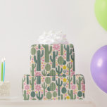 Blommönstret western Cowgirl Cactus Desert Presentpapper<br><div class="desc">Det westerna Cowgirl Cactus Desert Blommönster Wrapping Papper Gift Wrap har ett modernt blommönster för aktualitet inom grönt,  rosa och gult. Perfekt för presentemballering för födelsedag,  jul och firande. Skapat av Evco Studio www.zazzle.com/store/evcostudio</div>