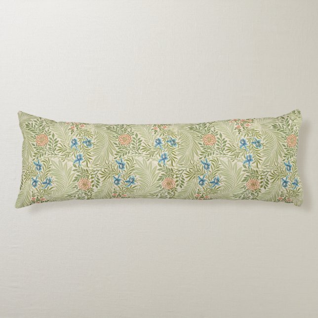 Blommönstret William Morris Larkspur Kroppskudde (Framsidan)