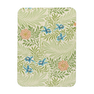 Blommönstret William Morris Larkspur Magnet