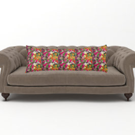 Blommönstret Zinnia Blomsterträdgård Kroppskudde