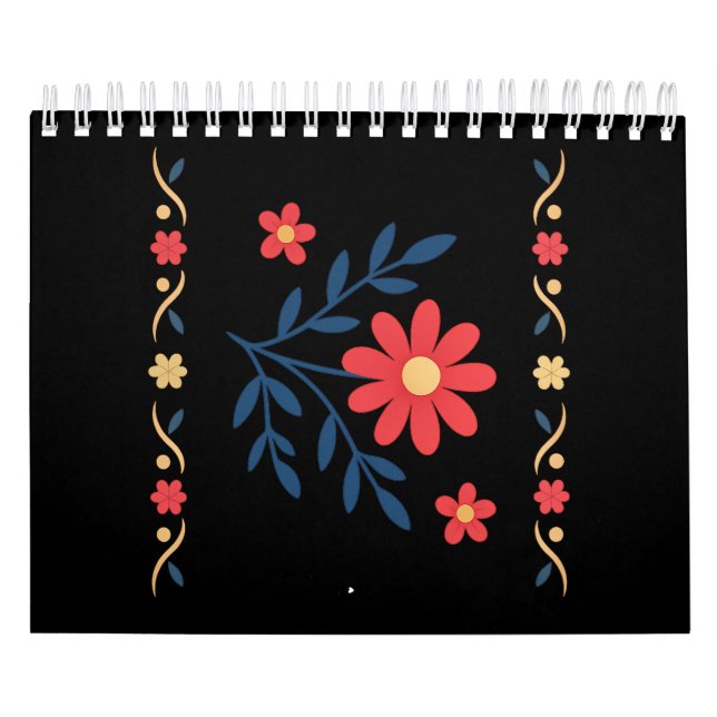 Blommönstrets anteckningsbok kalender (Omslag)