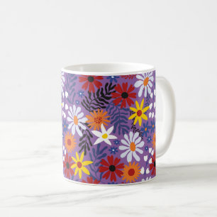 Blommönstrets framstående utformning kaffemugg