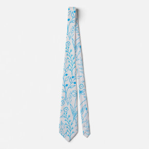 Blommönstrets klassiska enfärgston Blue.A07 ofWhit Slips