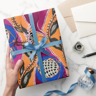 Blommönstrets orientala Samarkande Wrapping Papper Presentpapper